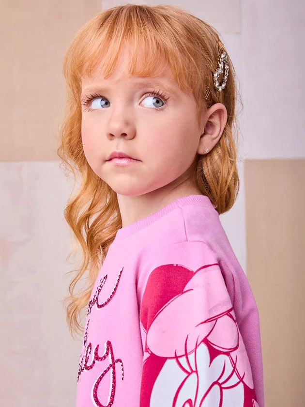 Vestido em Moletom da Minnie