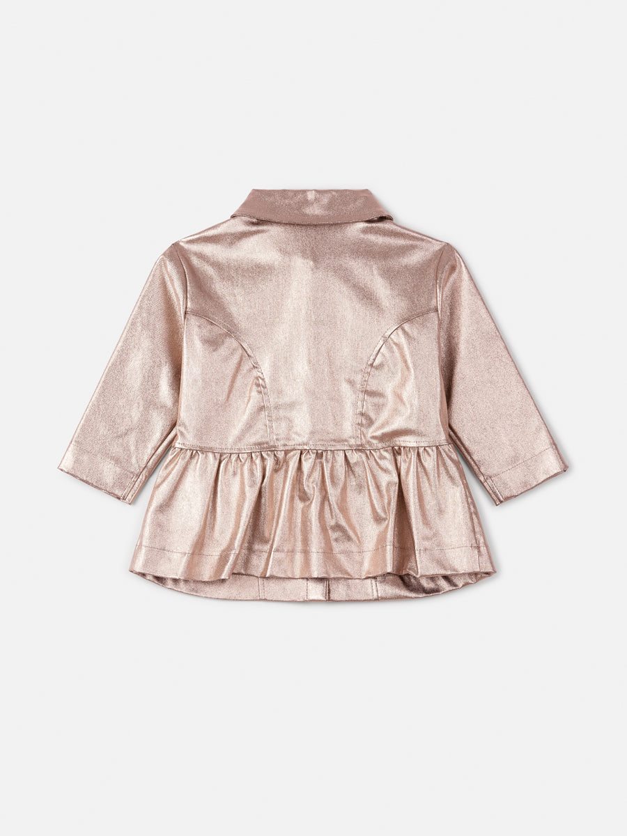 Jaqueta Sobreposicao Dourado - BambolePetit