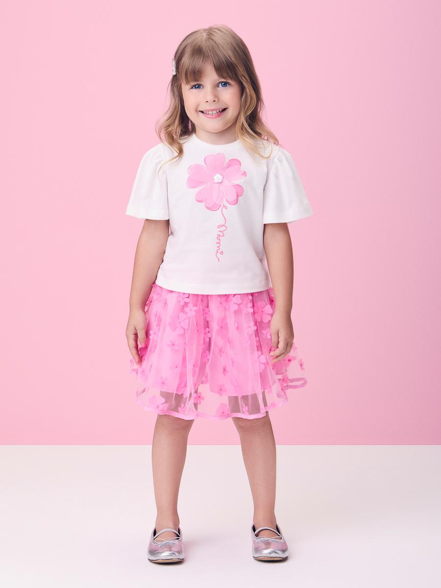 Conjunto Blusa e Saia Tule Momi