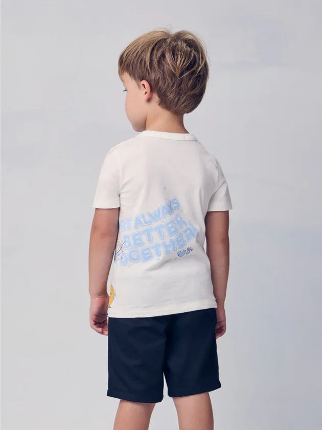 Conjunto T-Shirt e Bermuda Perola Mickey Youccie