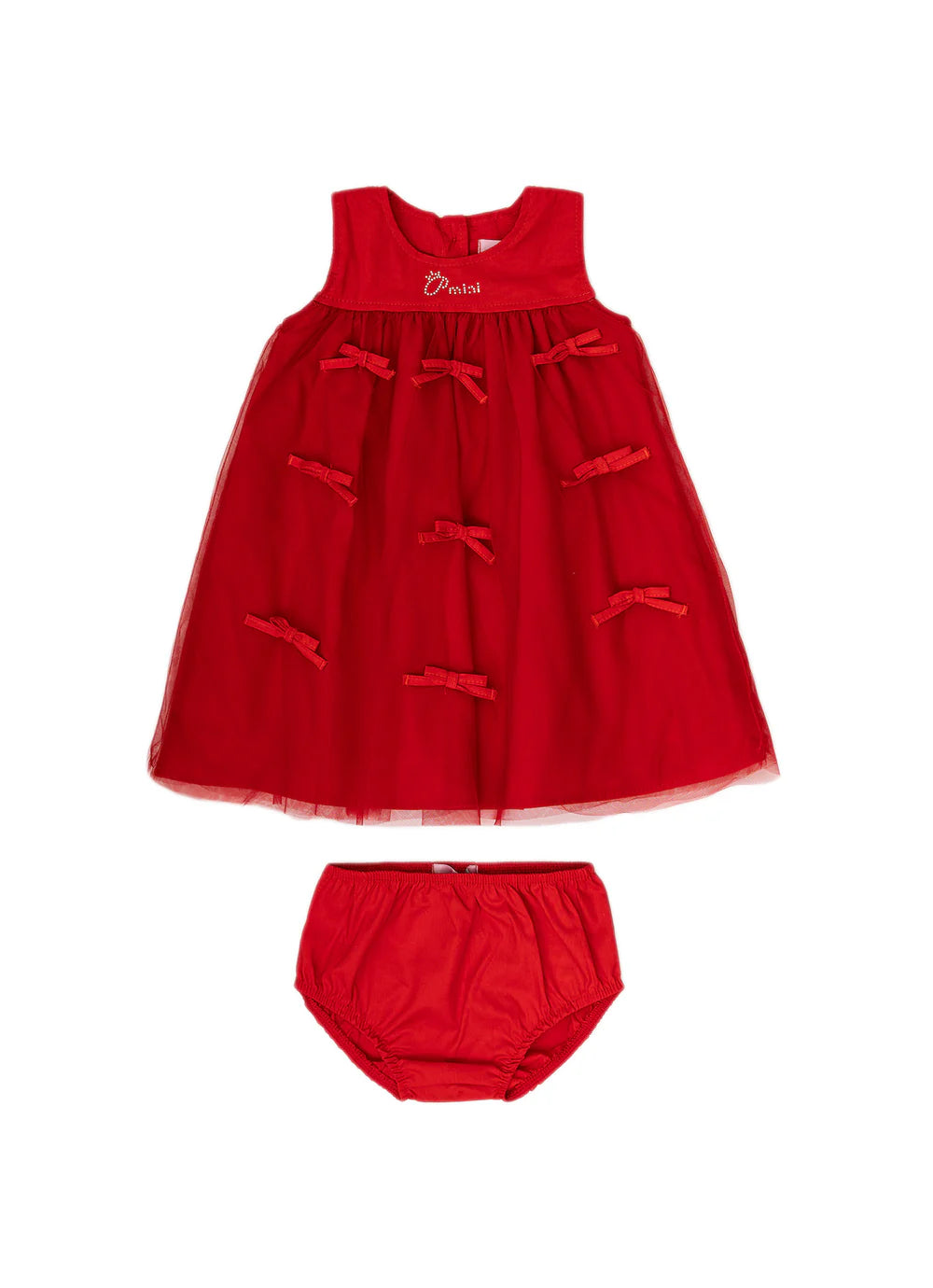 Vestido Tule Mini Lacinhos Pmini Natal Pituchinhus