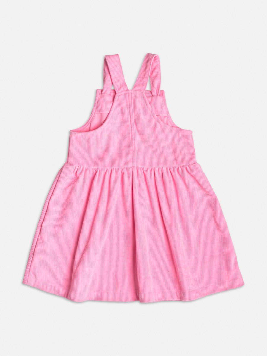 Salopete Veludo Cotele Rosa Babaloo - BambolePetit