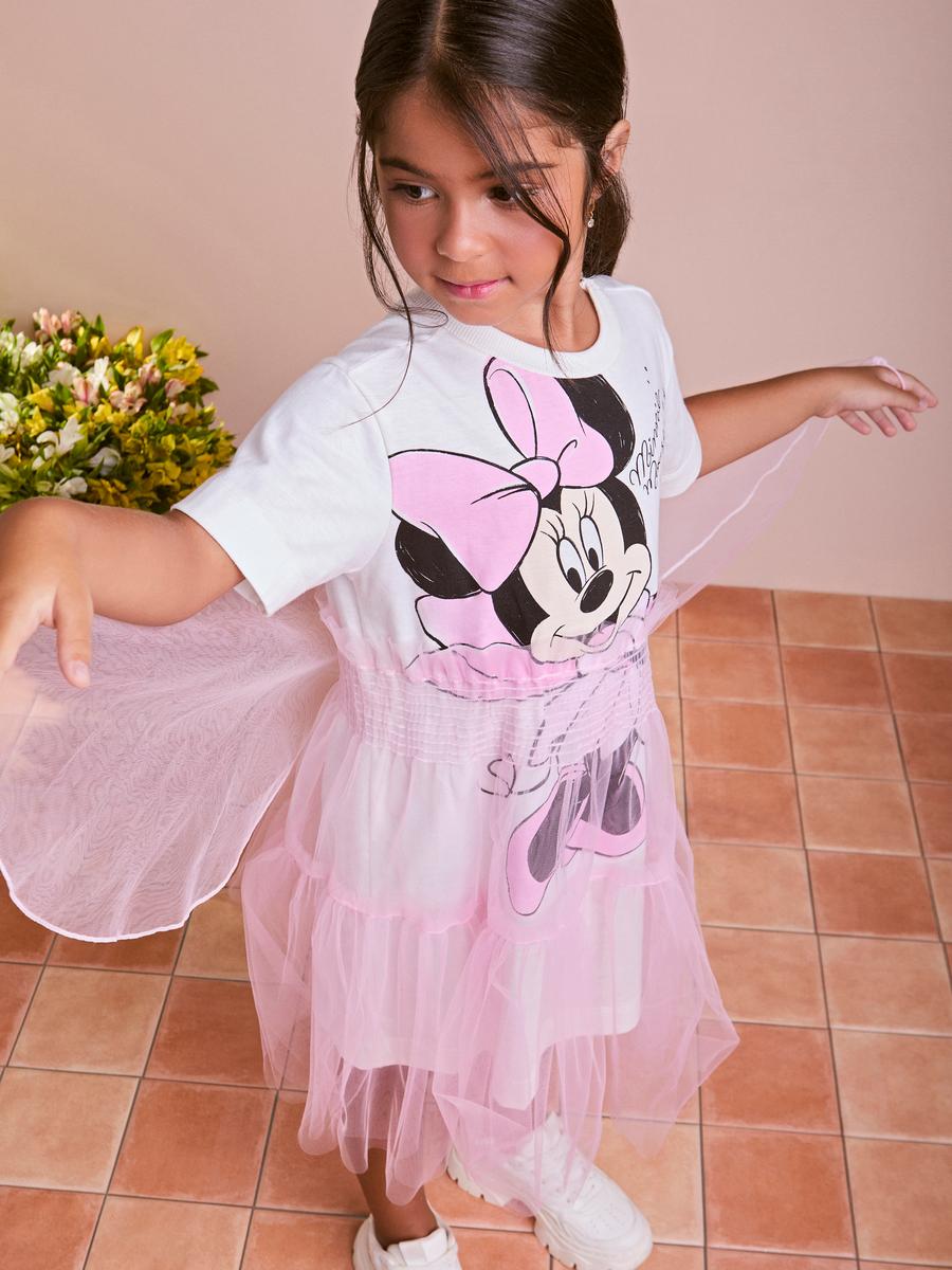 Vestido Infantil de Tule da Minnie Fada Anime