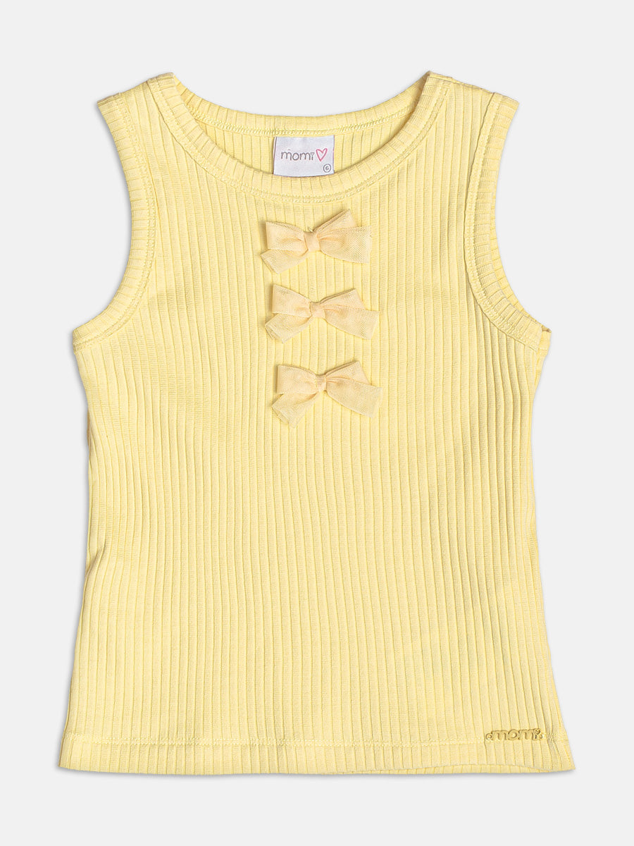 Regata Lacinhos Amarelo Momi
