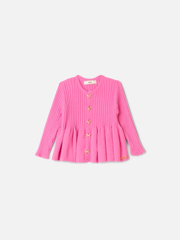 Casaco Tricot Rosa Babaloo Animê