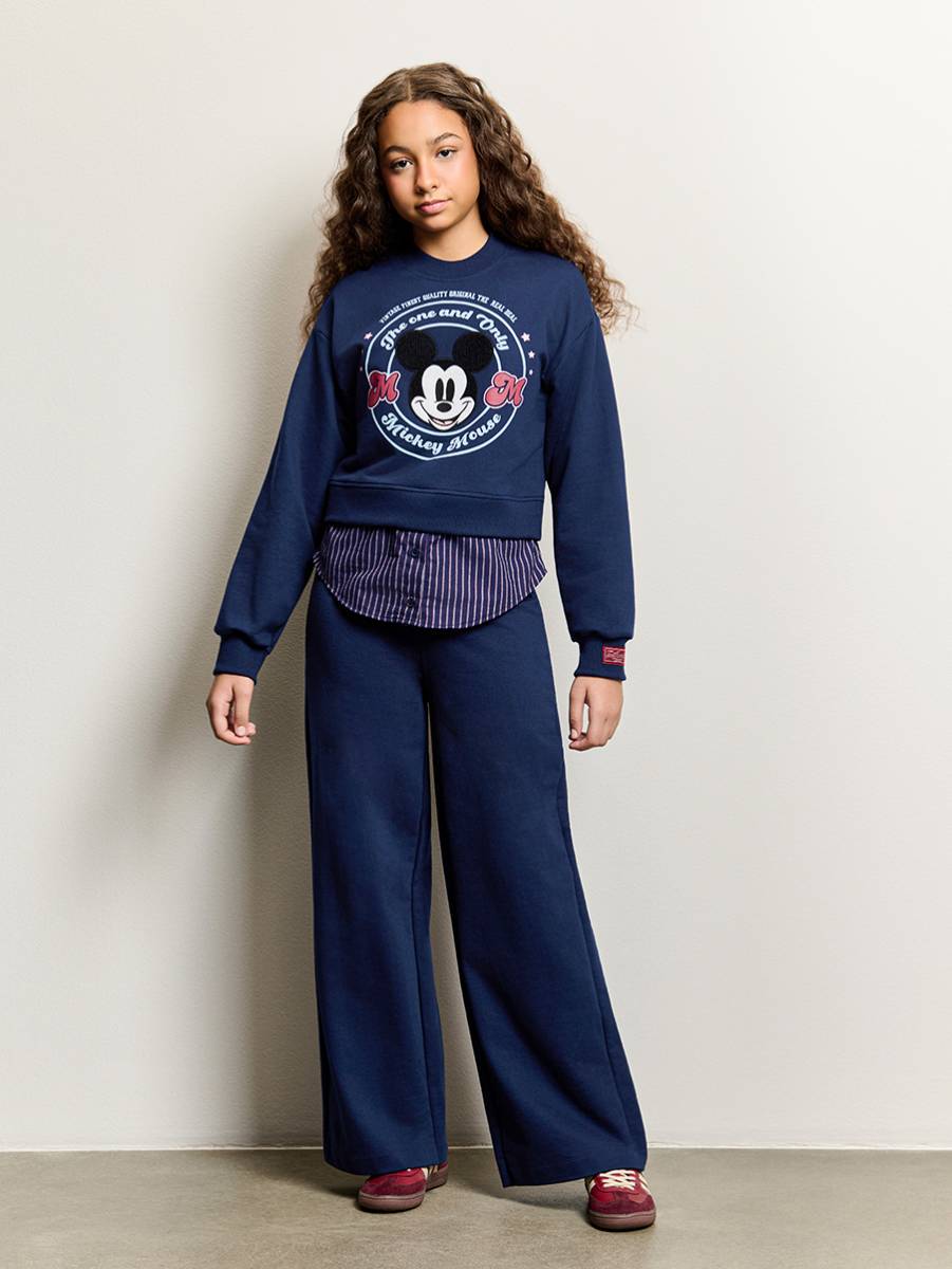 Casaco Mickey Listrado Navy Azul Marinho I Am