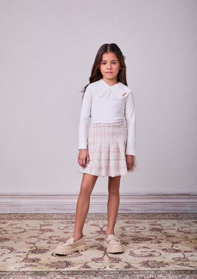 Conjunto Blusa Saia Perola - BambolePetit