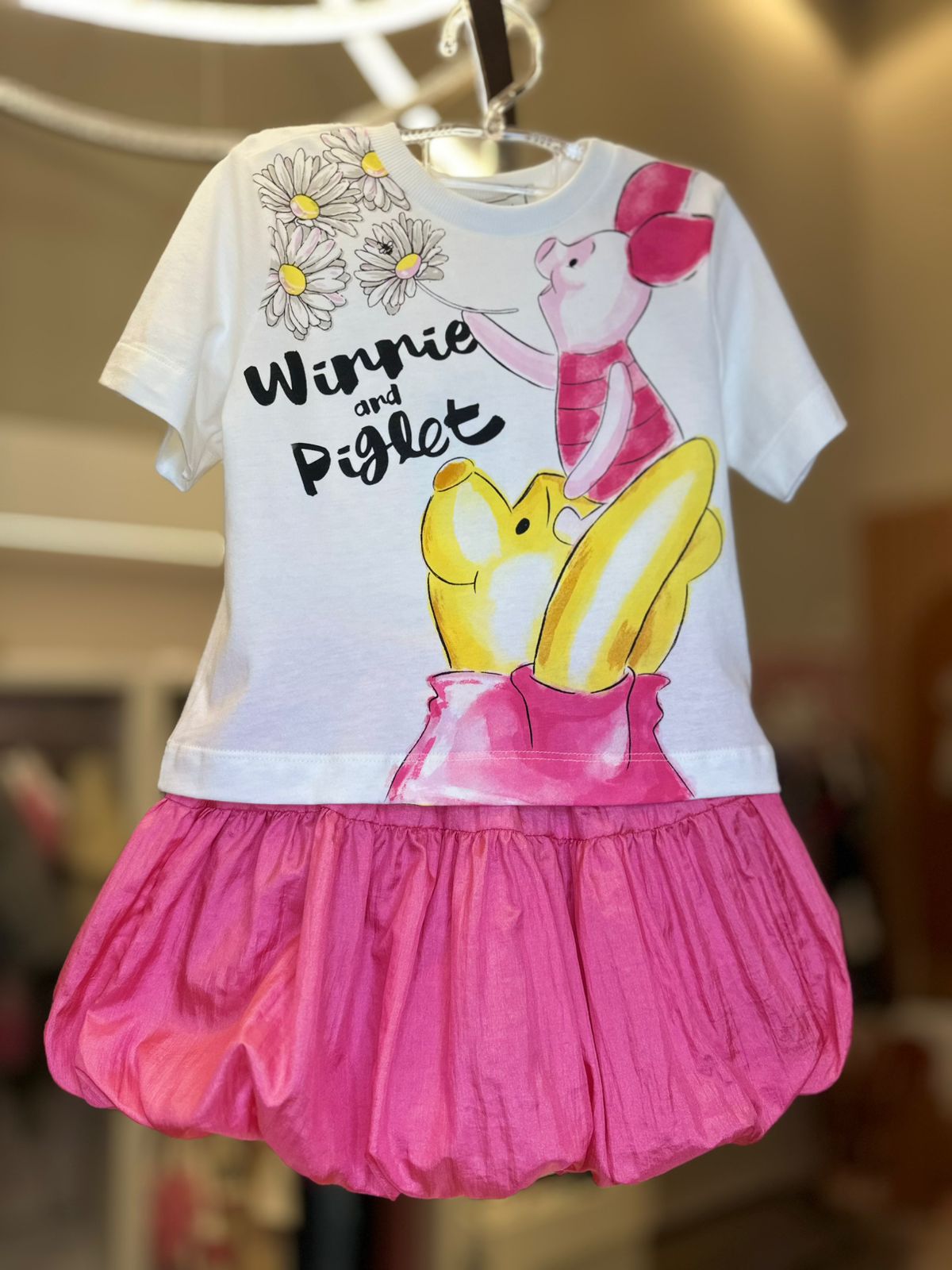 Conjunto T-Shirt e Saia Pooh Perola Anime