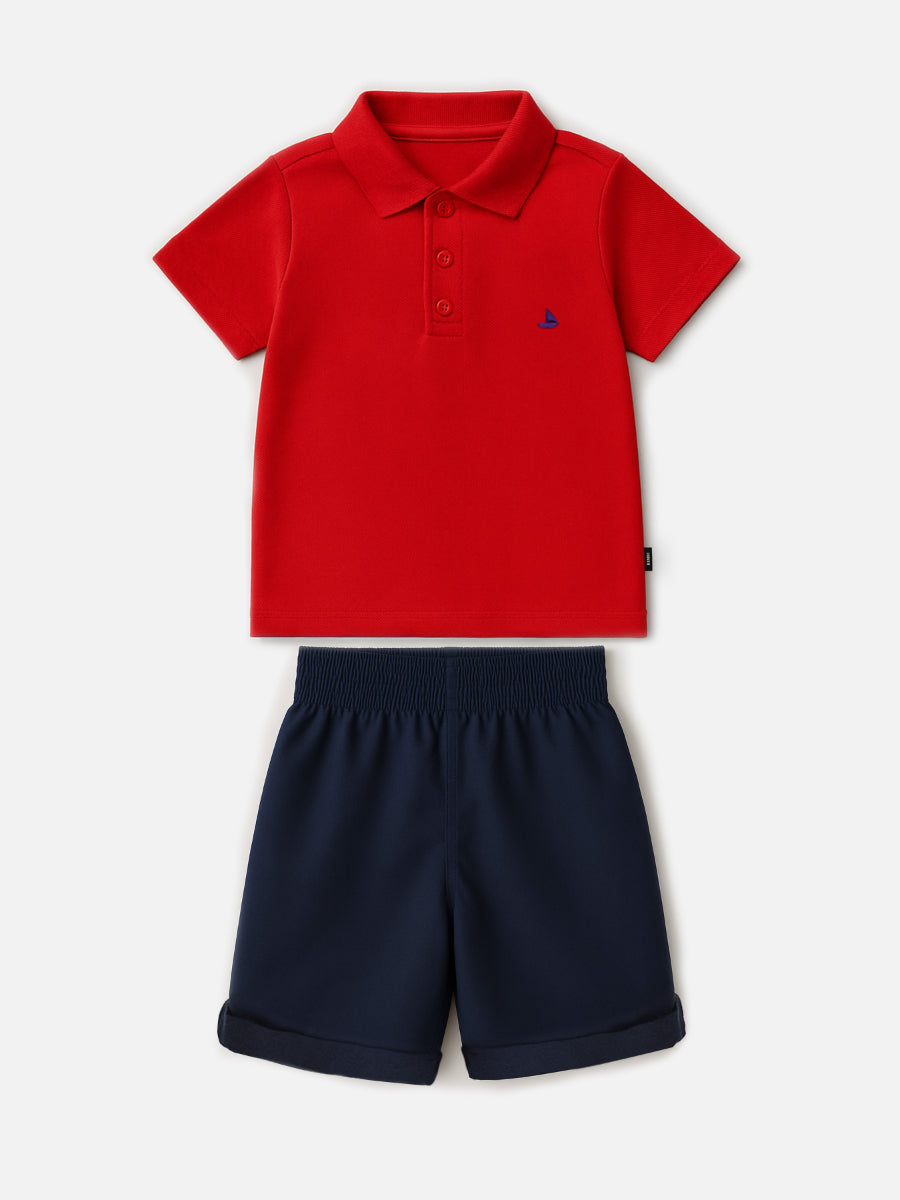Conjunto Polo e Bermuda Bimbi