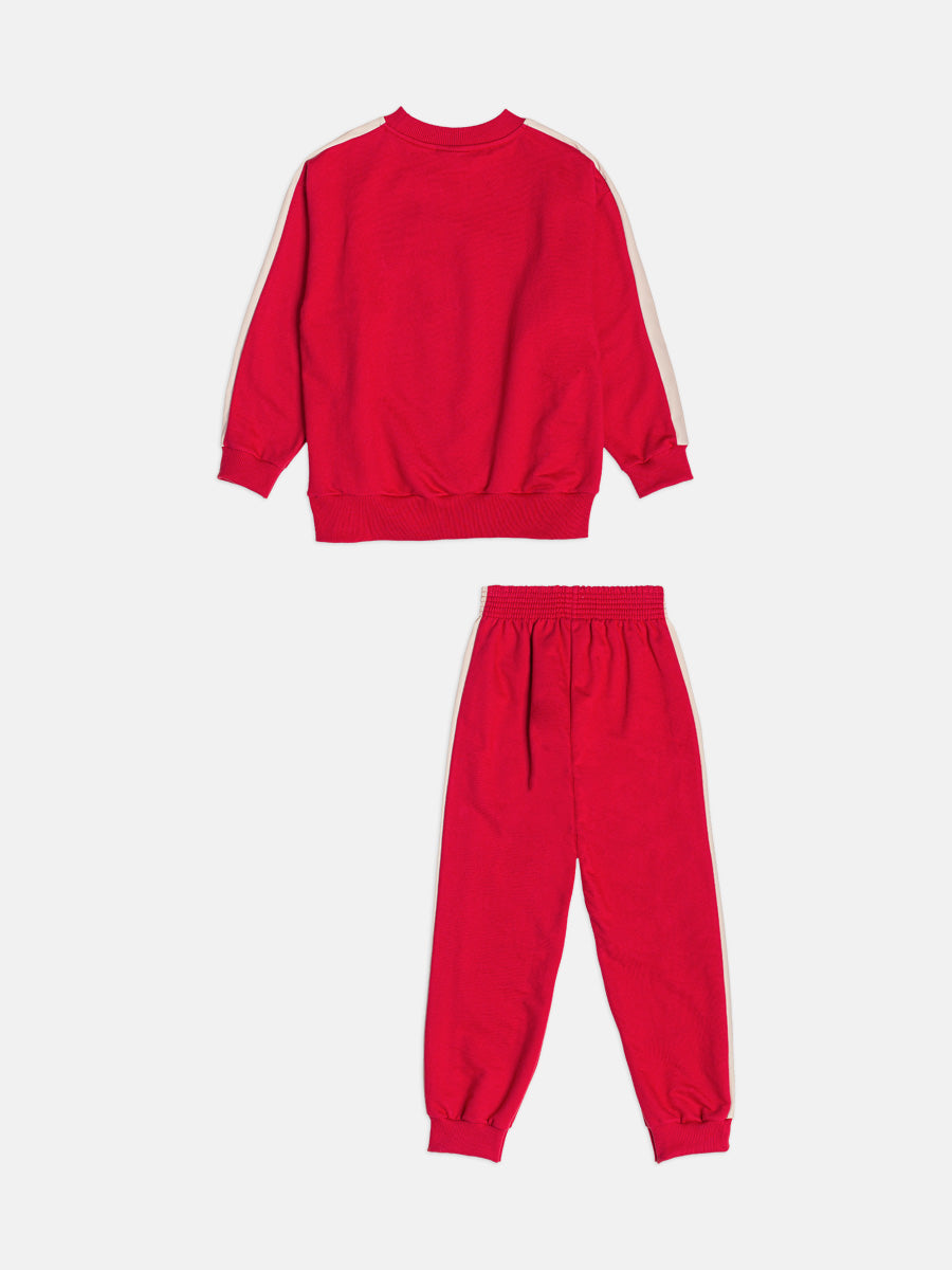 Conjunto Casaco e Calca Vermelho Youccie