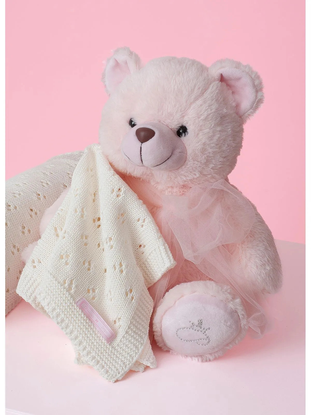 Naninha Tricot Ponto Crochê Pituchinhus Off White - BambolePetit