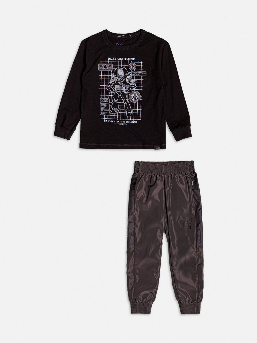 Conjunto T-Shirt Calca Preto Toy Story - BambolePetit