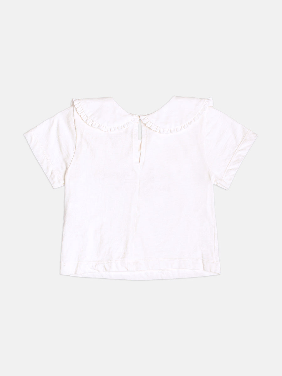 Blusa Gola Frufru Perola Momi