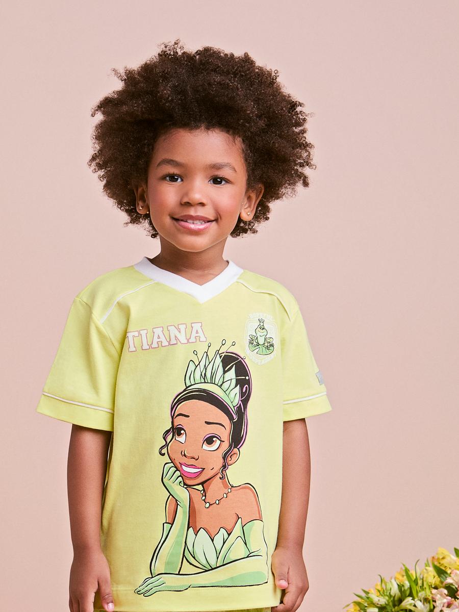 Blusa Infantil Verde da Princesa Tiana Anime