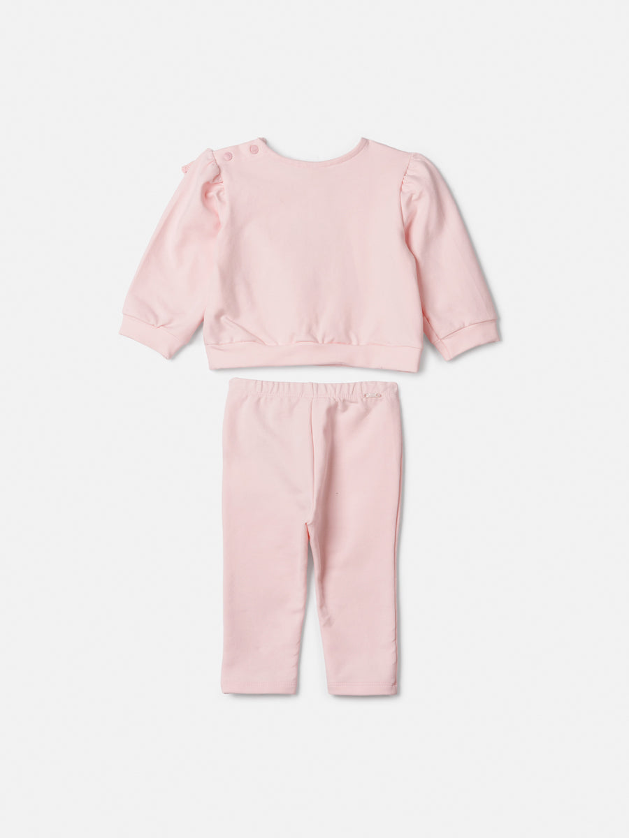 Conjunto Casaco e Legging Rosa Nude Animê