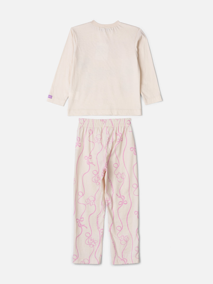 Conjunto Pijama Blusa e Calça Bege Vanilla Animê