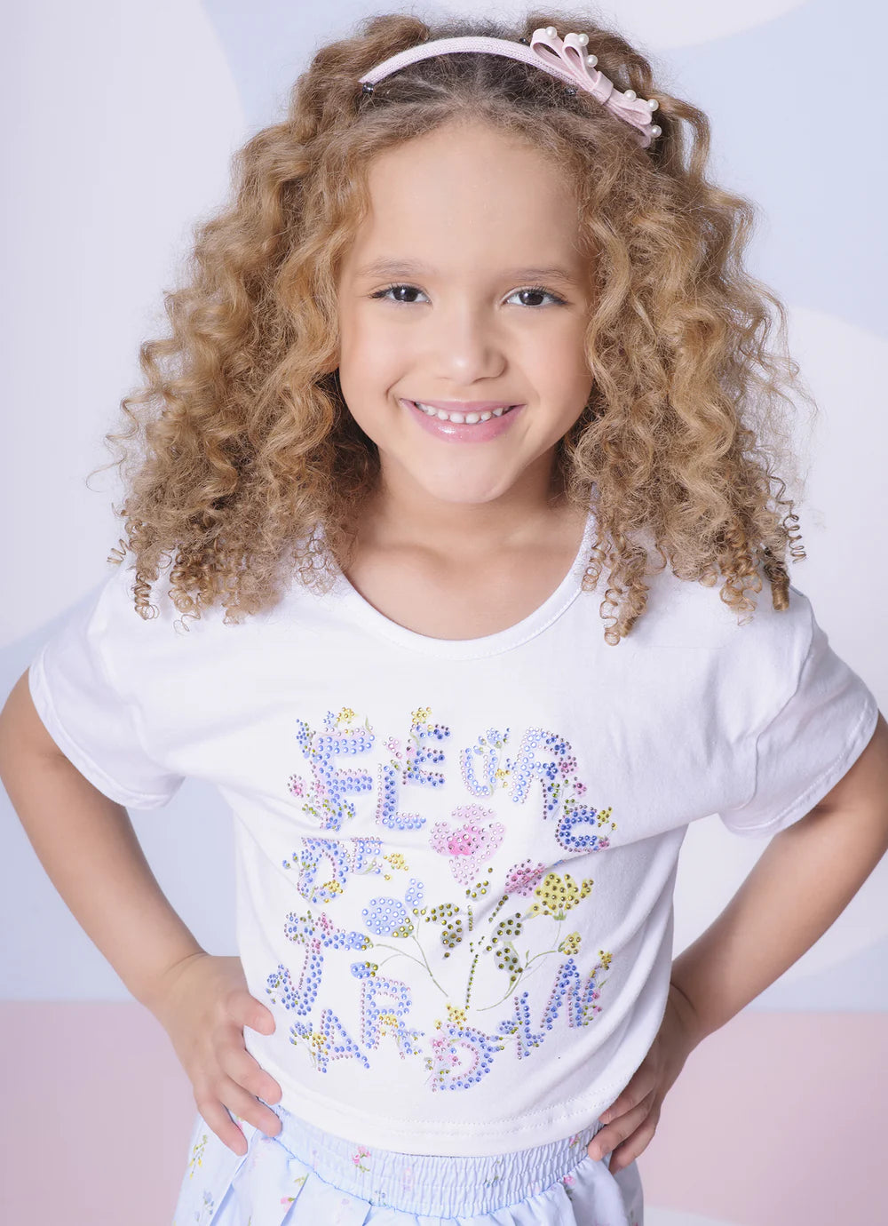 Blusa Cotton Fleurs Costas Algodão Pituchinhus