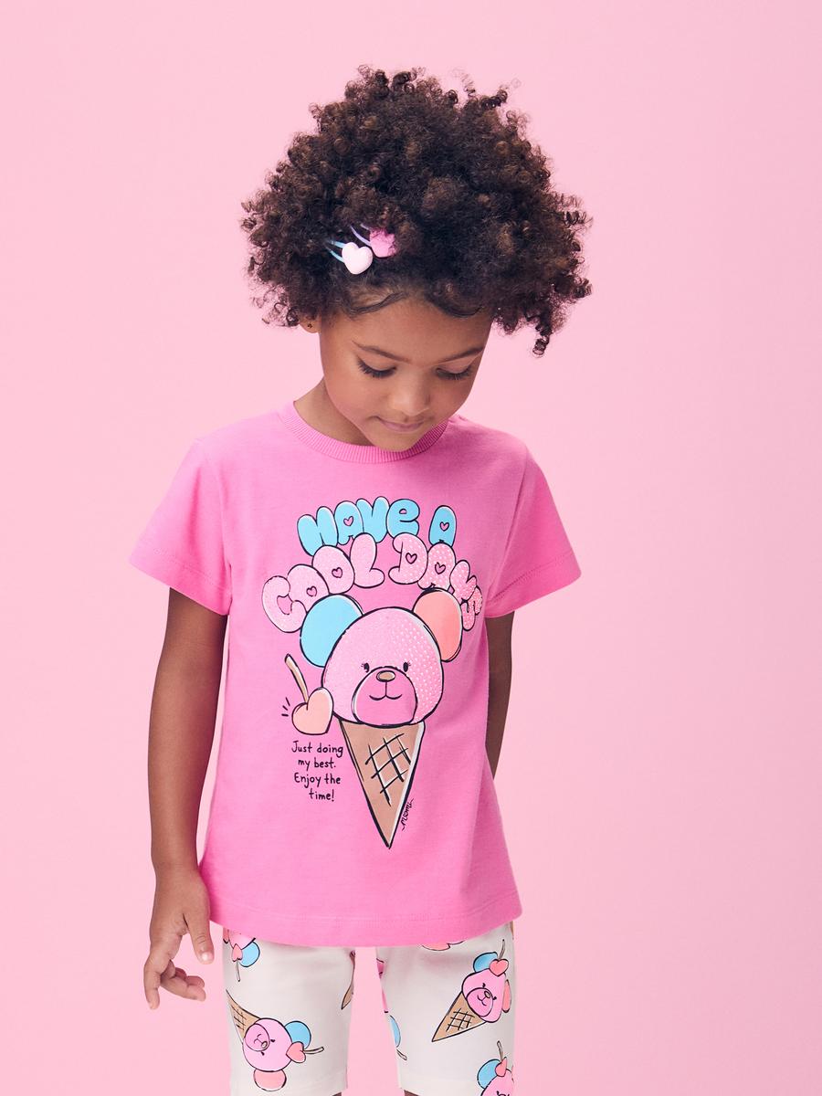 Conjunto Rosa de Sorvete de Ursinho Momi