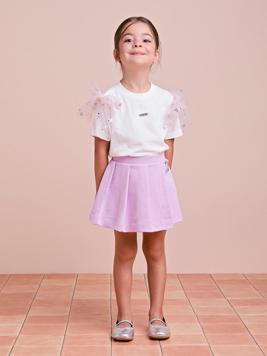 Conjunto Blusa e Shorts Lilás Anime