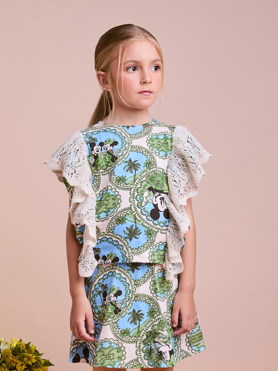 Conjunto Minnie e Mickey com Detalhes em Tricot Anime