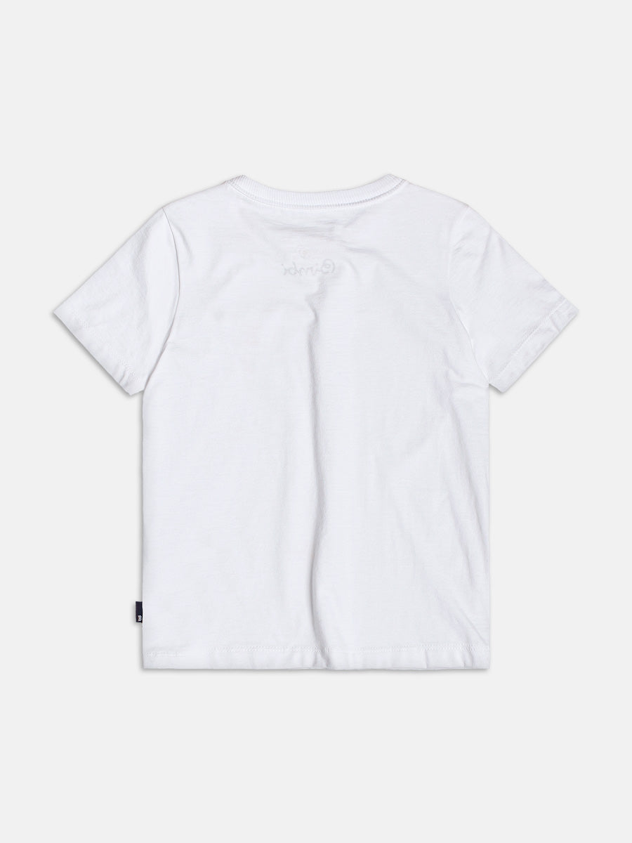 T-Shirt Basica Off White Bimbi