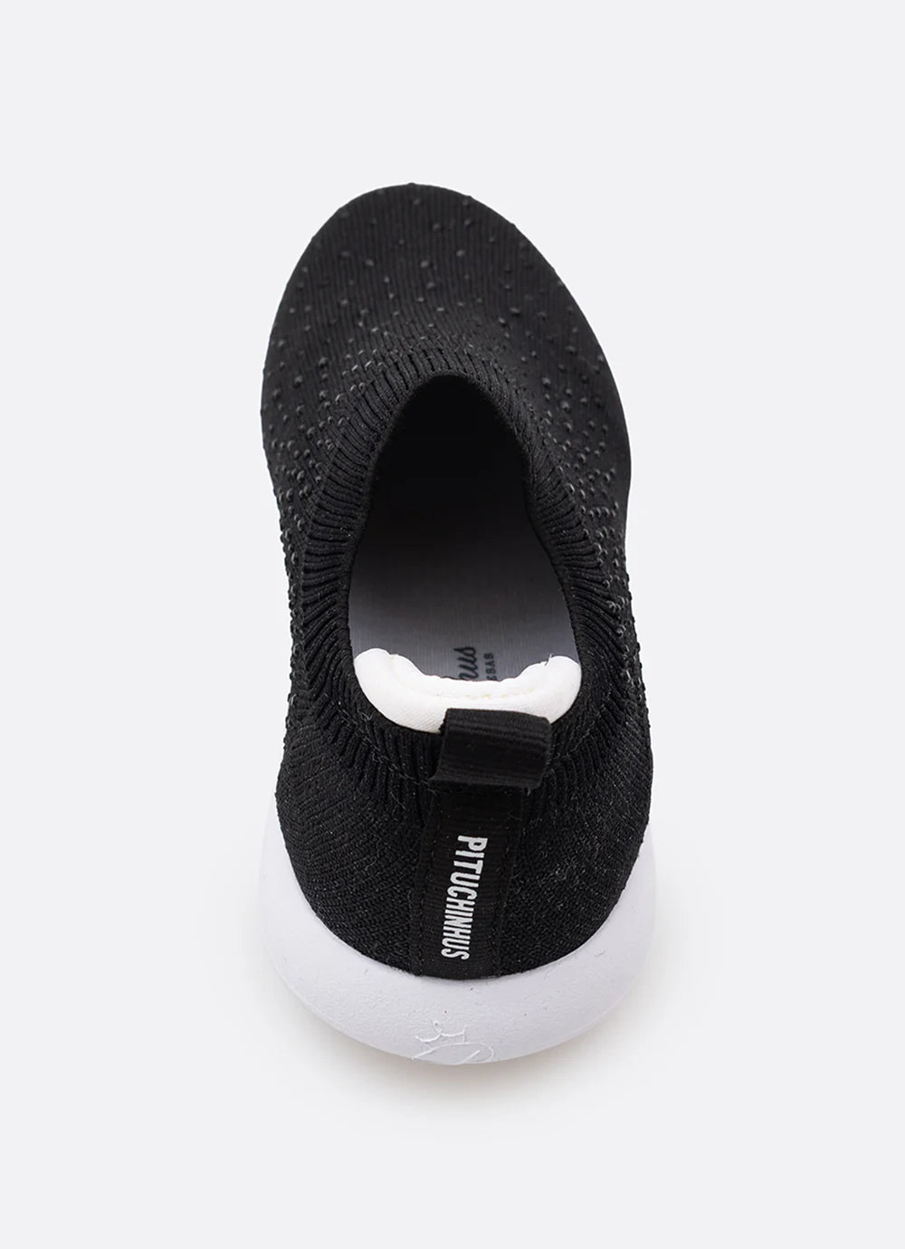 Tênis Knit Cristais Preto Pituchinhus