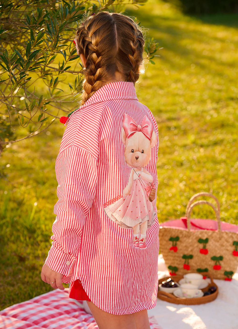 Maxi Camisa Algodão Ursa Resort Pituchinhus