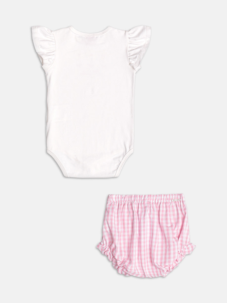Conjunto Body e Shorts Florzinhas Momi