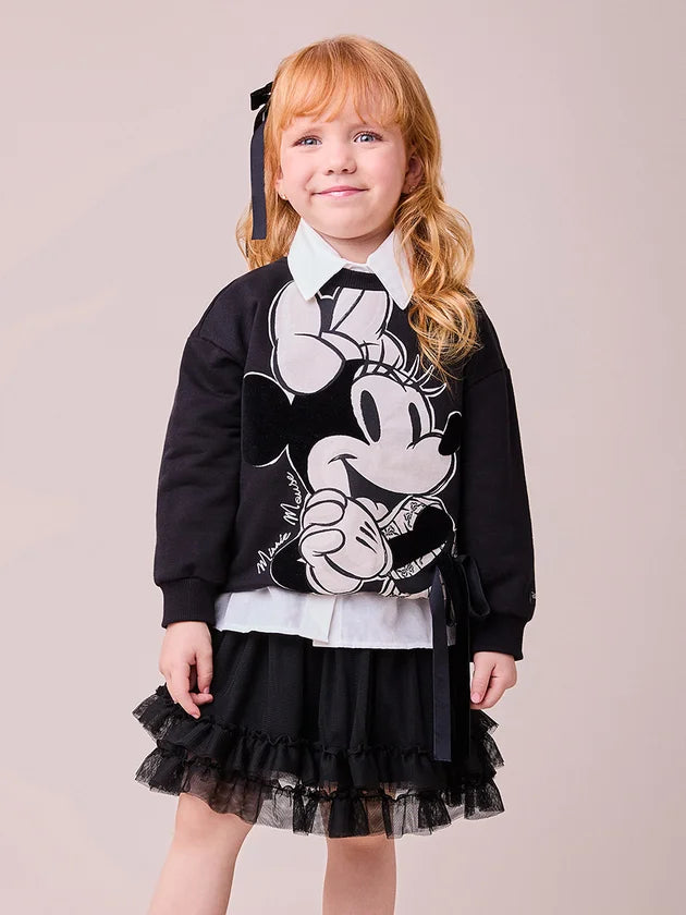 Blusao Minnie Anime Petite Preto - BambolePetit