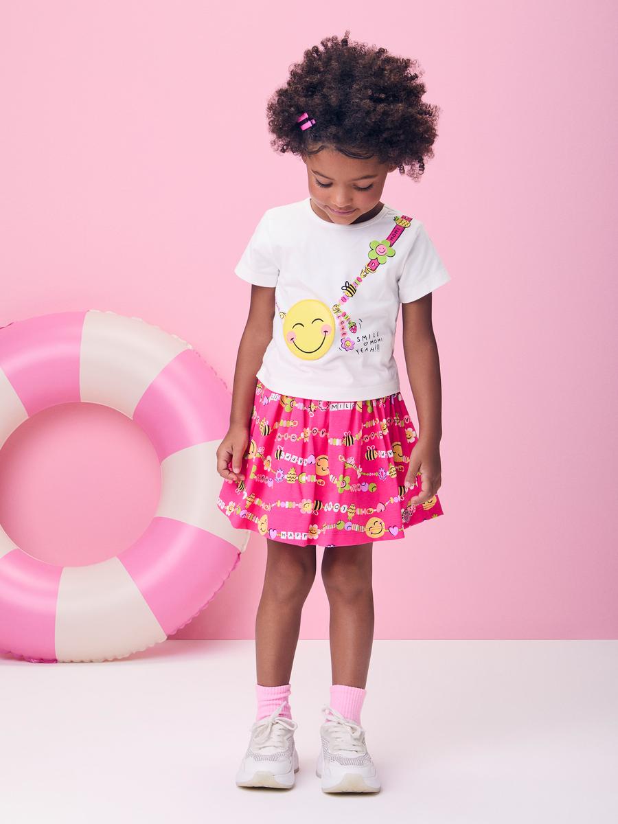 Conjunto Blusa e Saia Bolsa Smile Momi