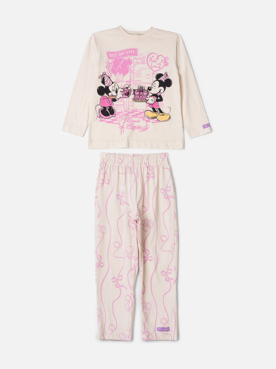 Conjunto Pijama Blusa e Calça Bege Vanilla Animê