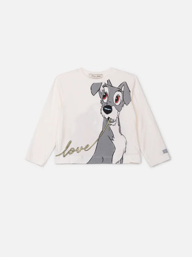 Blusa Manga Longa Dama e o Vagabundo Perola Anime