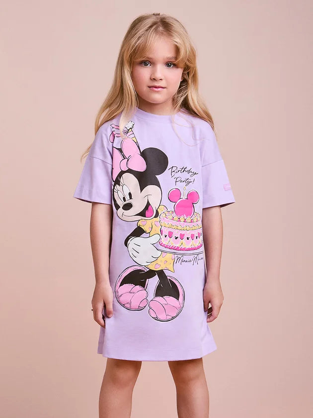 Vestido Camisola Lilás da Minnie Mouse
