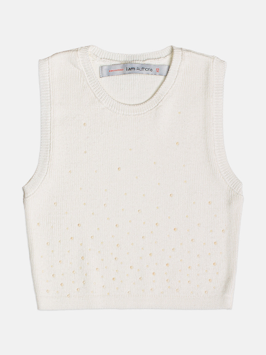 Blusa Tricot Off White I Am
