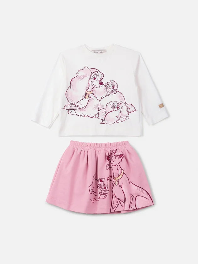 Conjunto Manga Longa da Dama e o Vagabundo Anime
