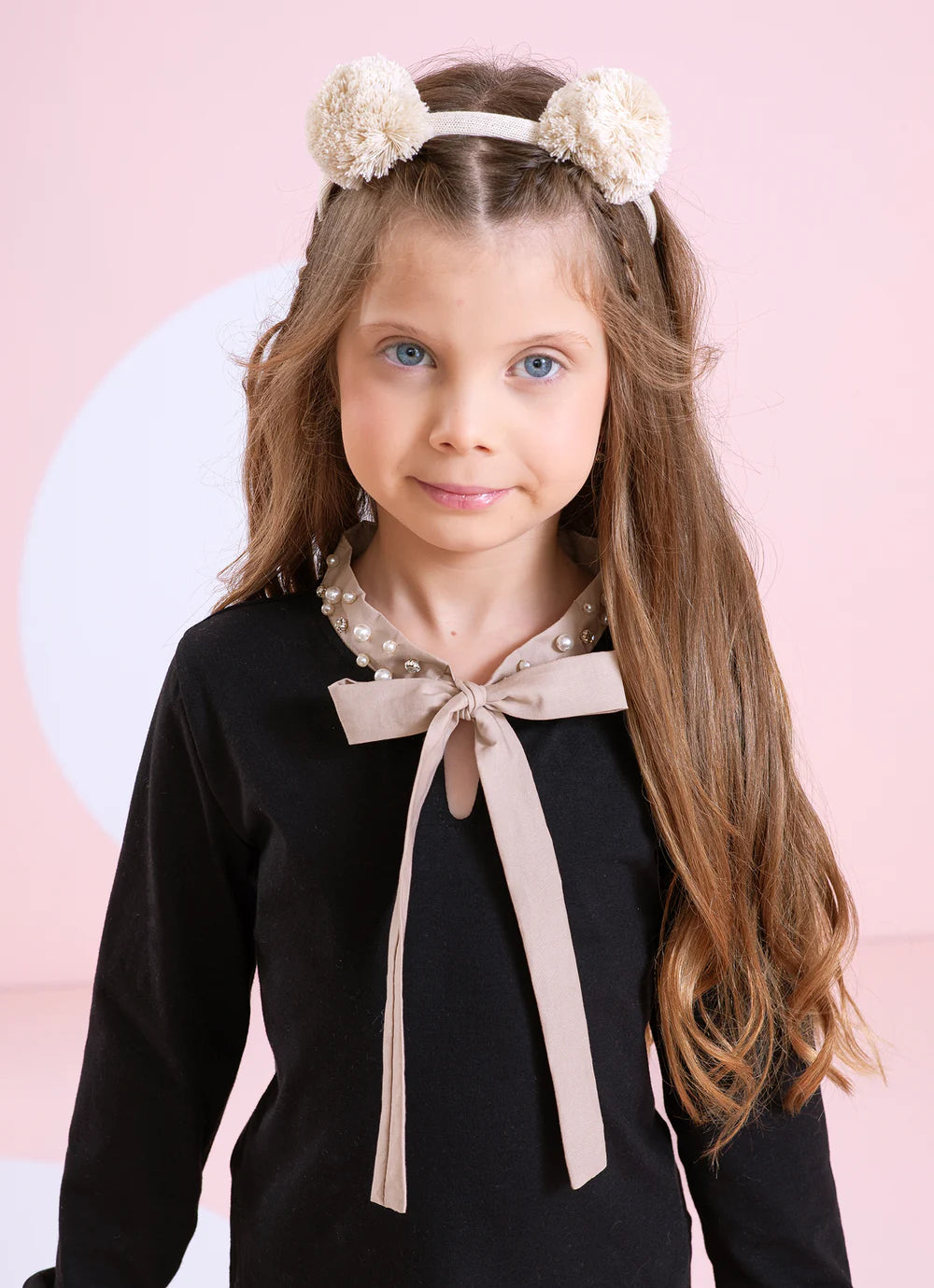 Blusa Cotton Gola Algodão Bordados Preto Pituchinhus