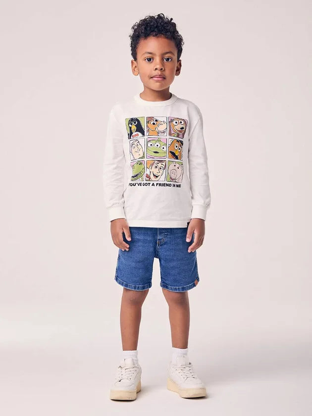 T-Shirt Manga Longa Licenciada Disney Perola Youccie