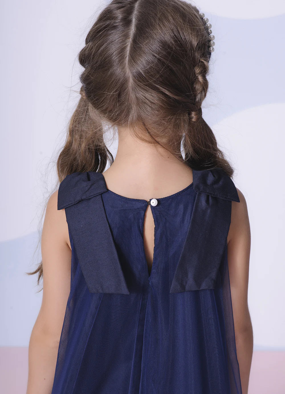 Vestido Festa Tule Maxi Laços Pituchinhus