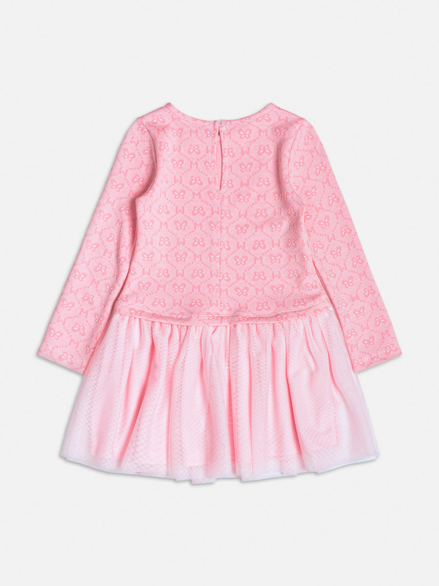 Vestido Manga Longa Com Saia - BambolePetit