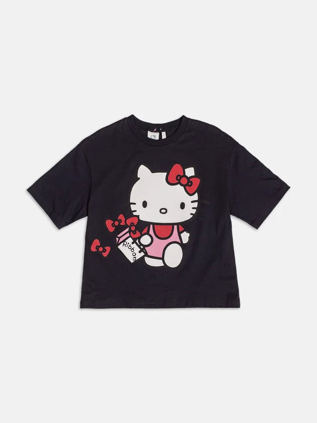 T-Shirt Preta da Hello Kitty I Am