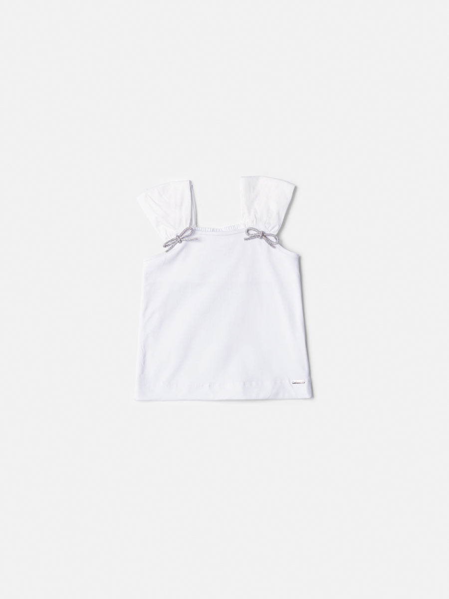 Blusa com Lacinhos Off White Anime