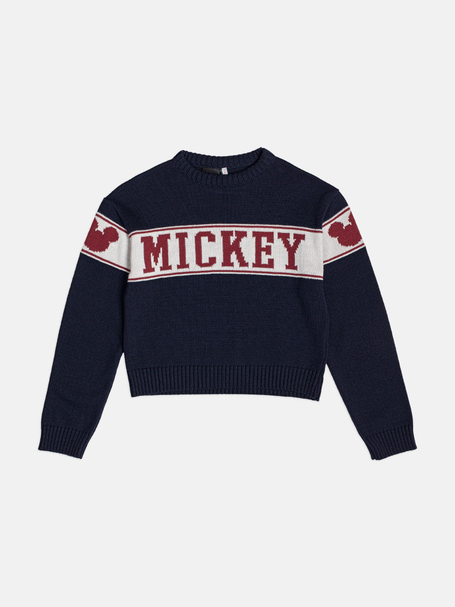 Casaco Tricot Mickey Azul Marinho I Am