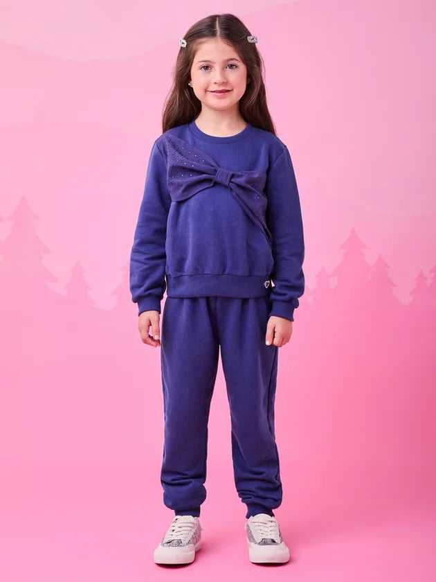 Conjunto Casaco Calca Azul Midnight - BambolePetit