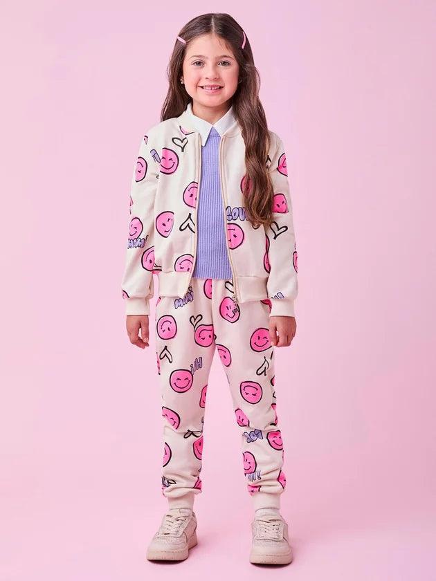 Conjunto Jaqueta Calca Smile Momi - BambolePetit