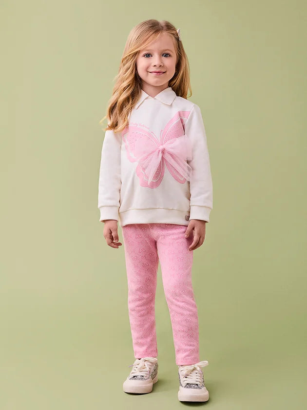 Conjunto Casaco Legging Perola