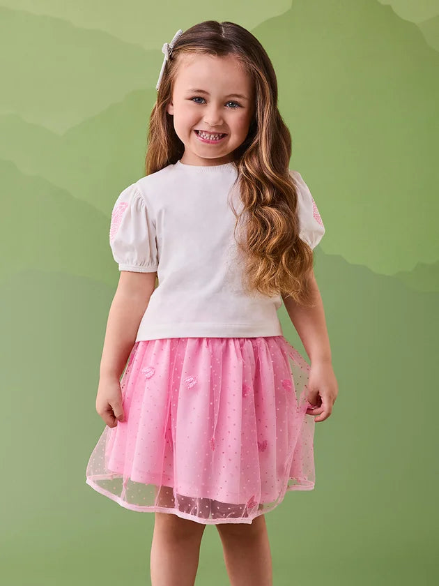 Conjunto Blusa Saia Perola