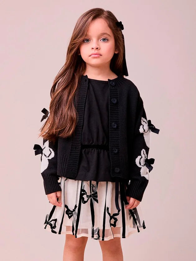 Cardigan Anime Petite Preto - BambolePetit