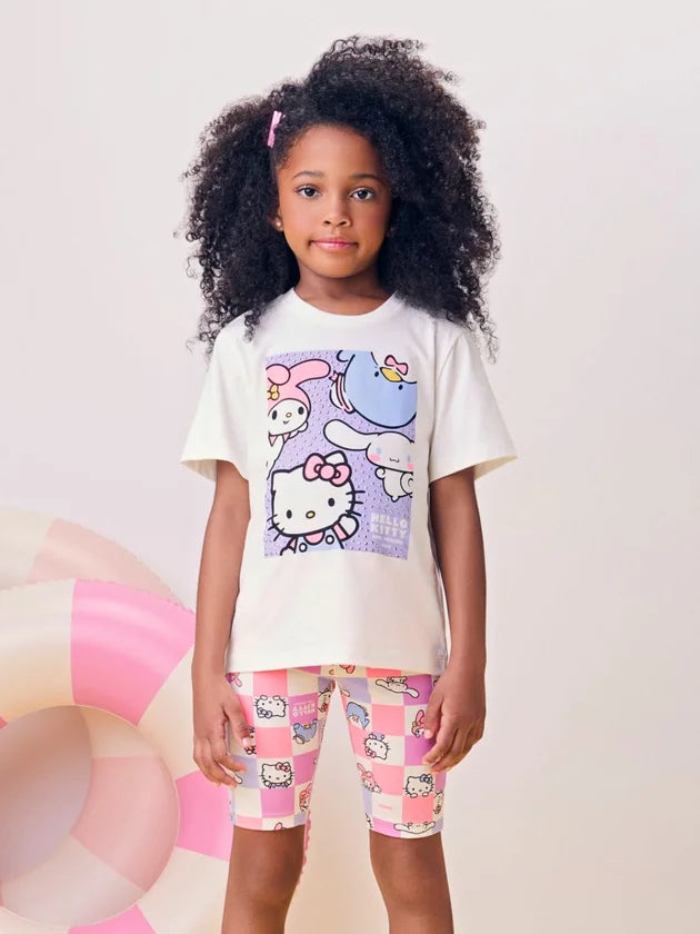 Conjunto da Hello Kitty e Amigos com Strass Momi