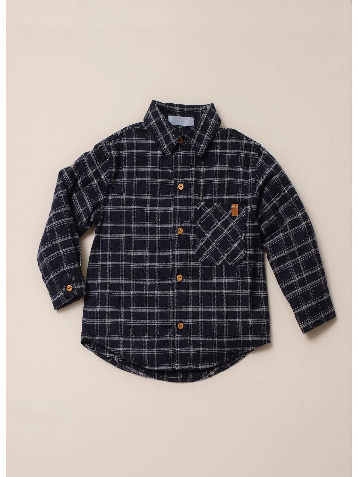 Camisa Xadrez Flanelada Blue For Boys Pituchinhus - BambolePetit