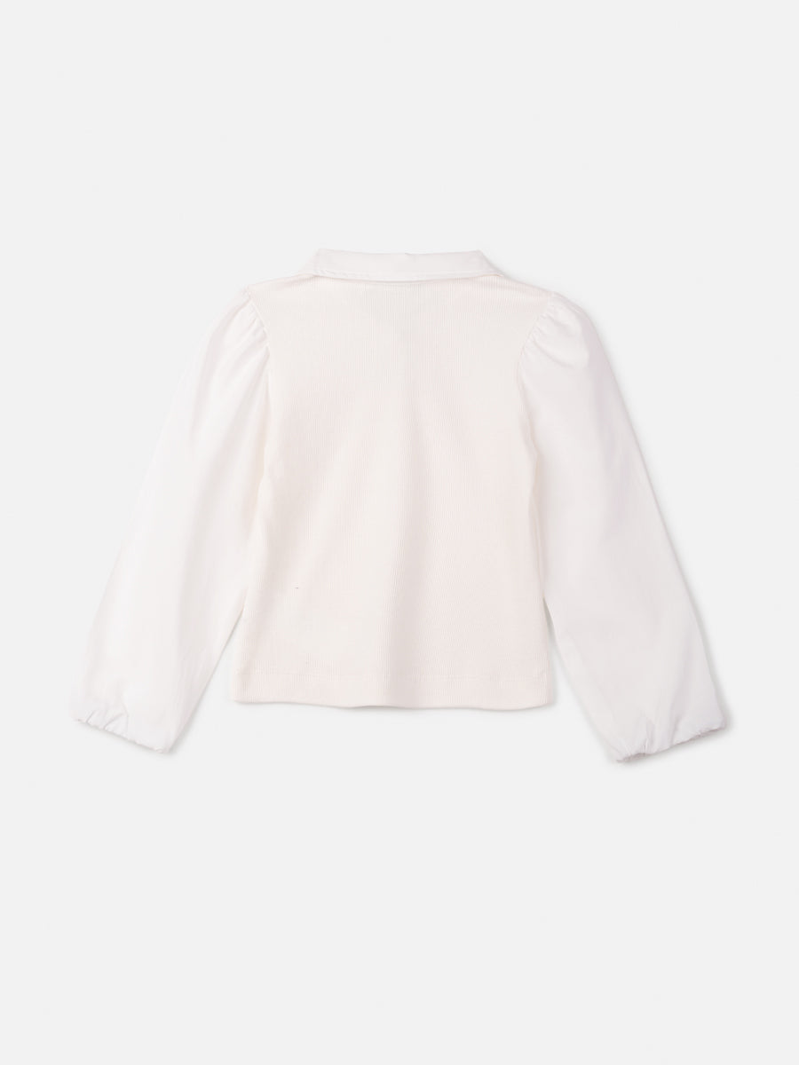 Blusa Manga Longa Mangas Bufantes - BambolePetit